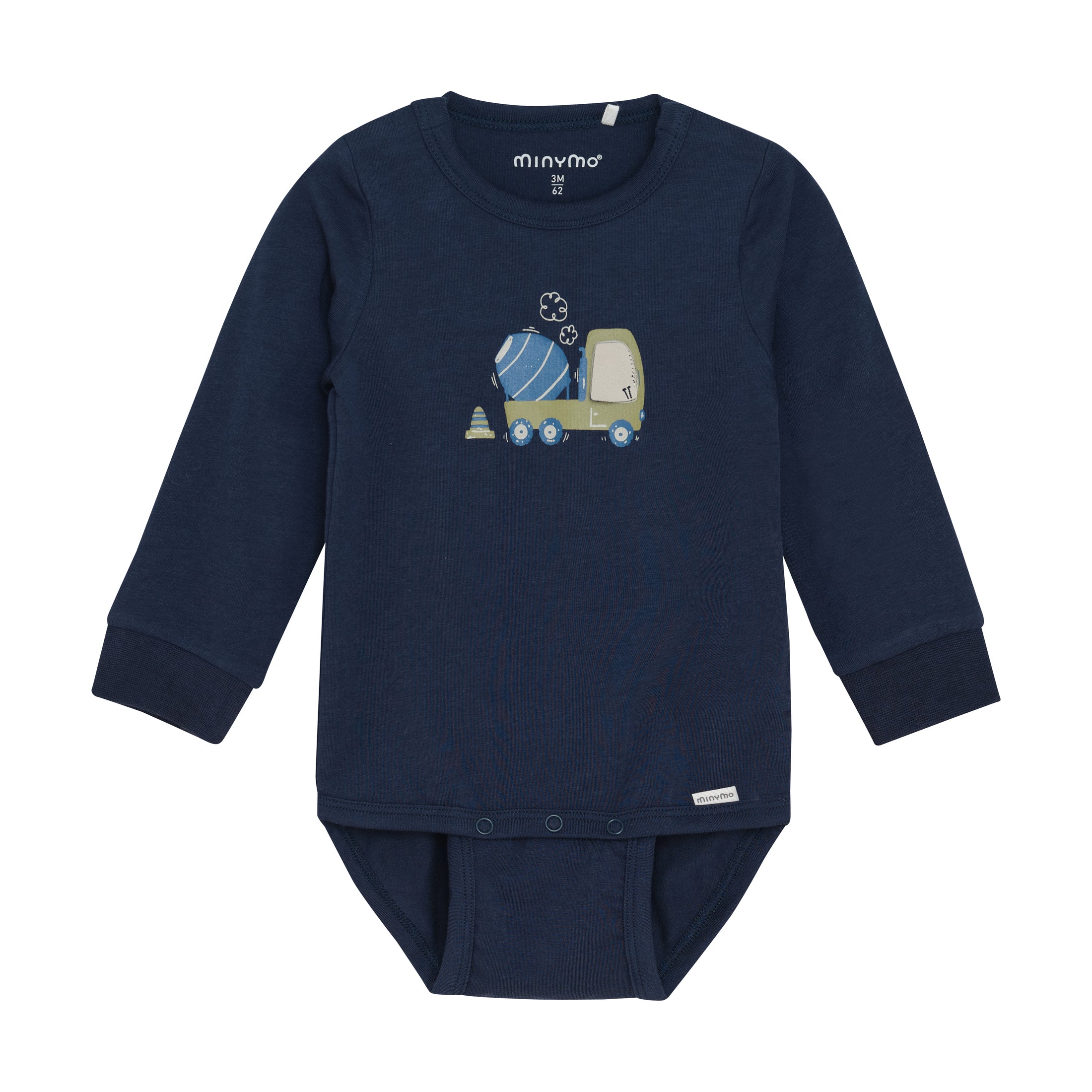 Minymo "Body langarm" mit Druck - Parisian Night