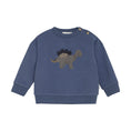Bild in Galerie-Betrachter laden, Minymo "Sweatshirt" mit Dino Druck - Vintage Indigo

