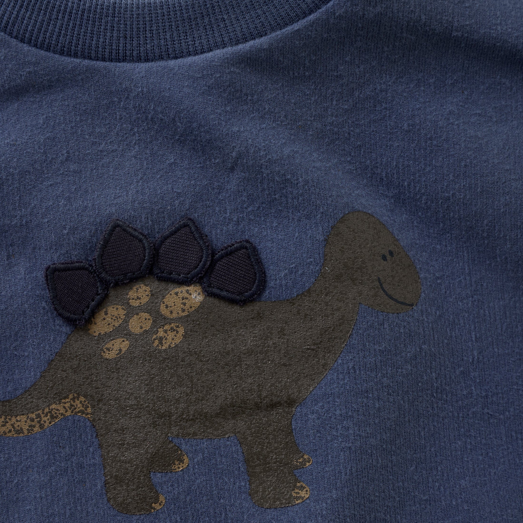 Minymo "Sweatshirt" mit Dino Druck - Vintage Indigo