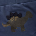Bild in Galerie-Betrachter laden, Minymo "Sweat-Jogginghose" mit Dino Druck auf dem Poppes - Vintage Indigo
