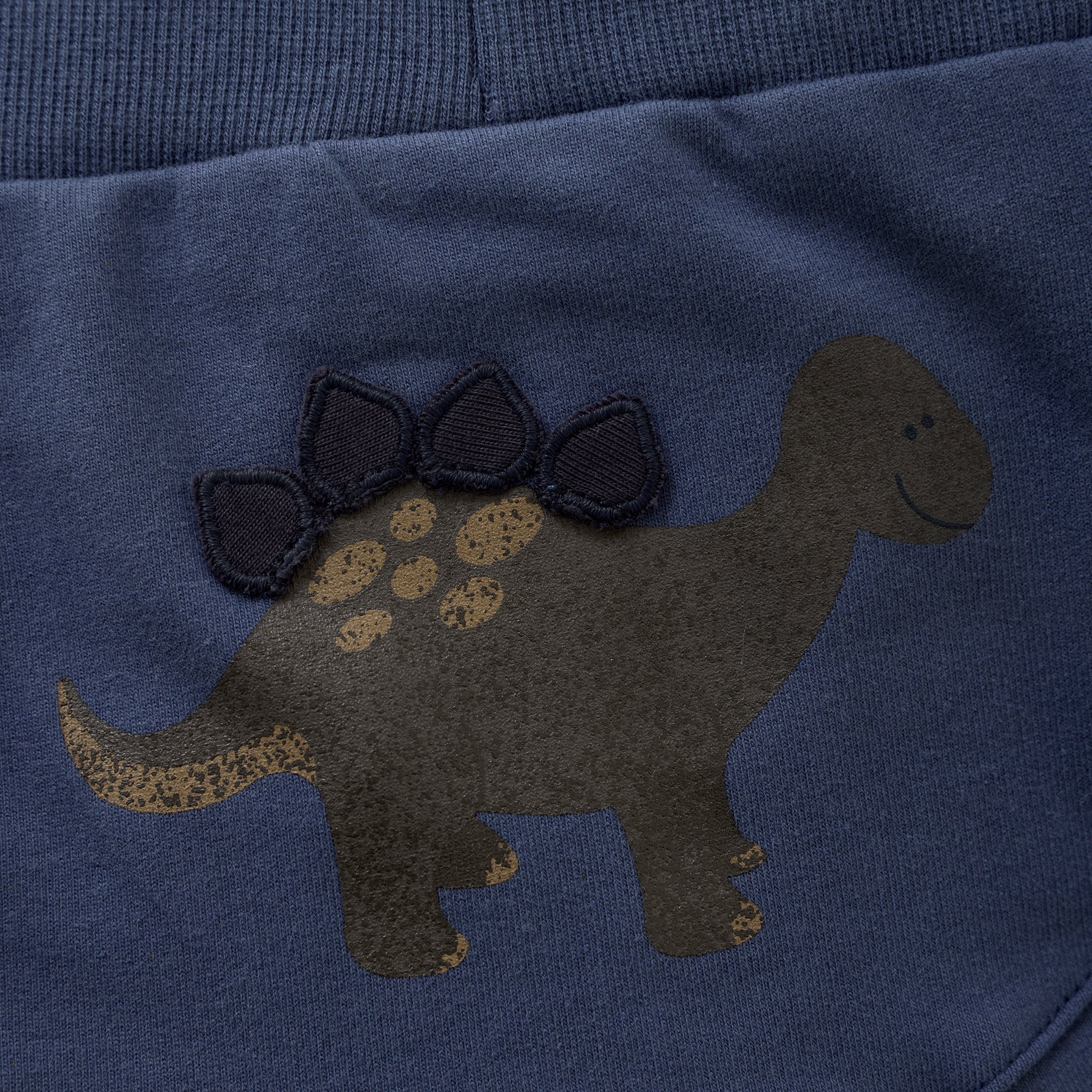 Minymo "Sweat-Jogginghose" mit Dino Druck auf dem Poppes - Vintage Indigo