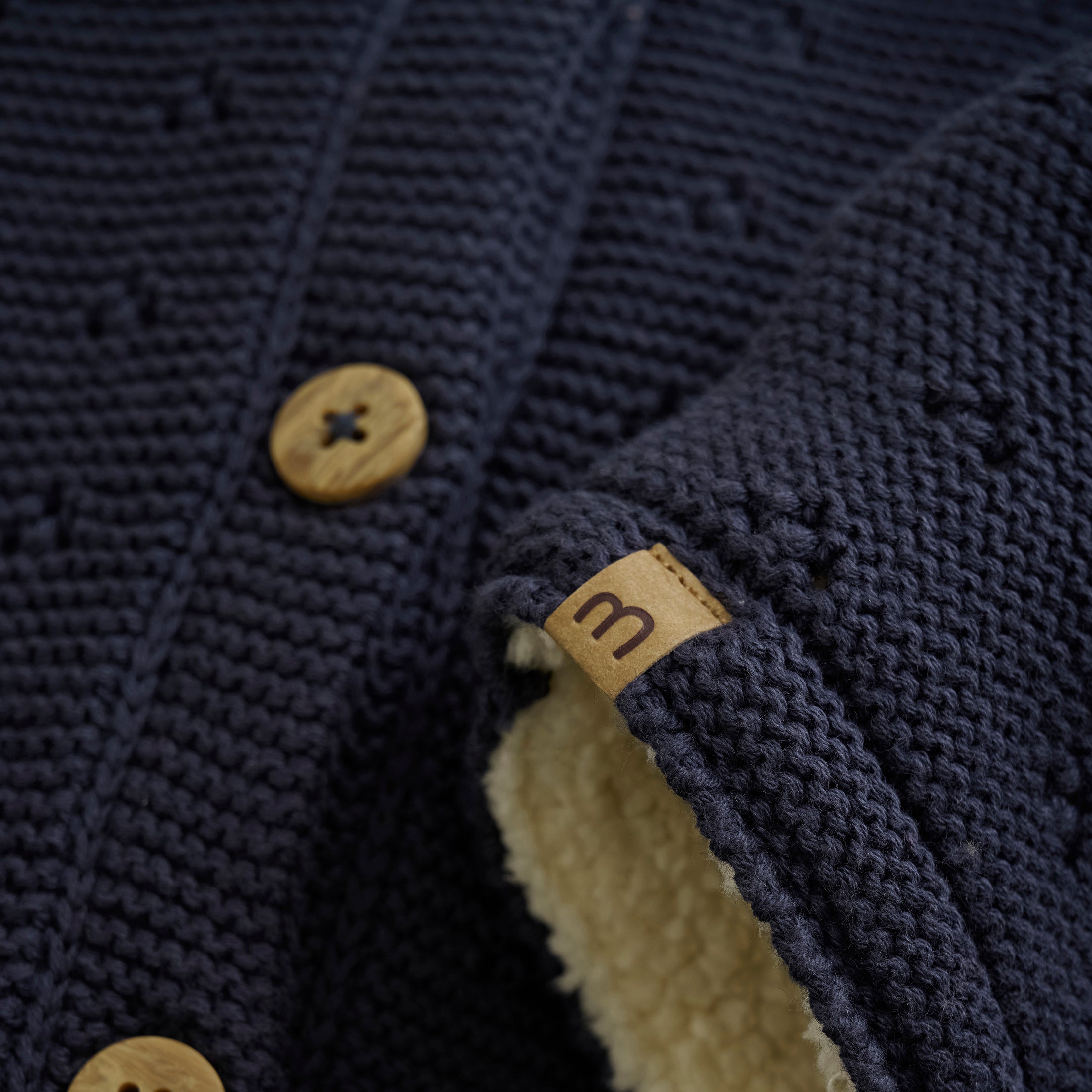 Minymo "Strick-Overall" mit Teddyfell - Parisian Night