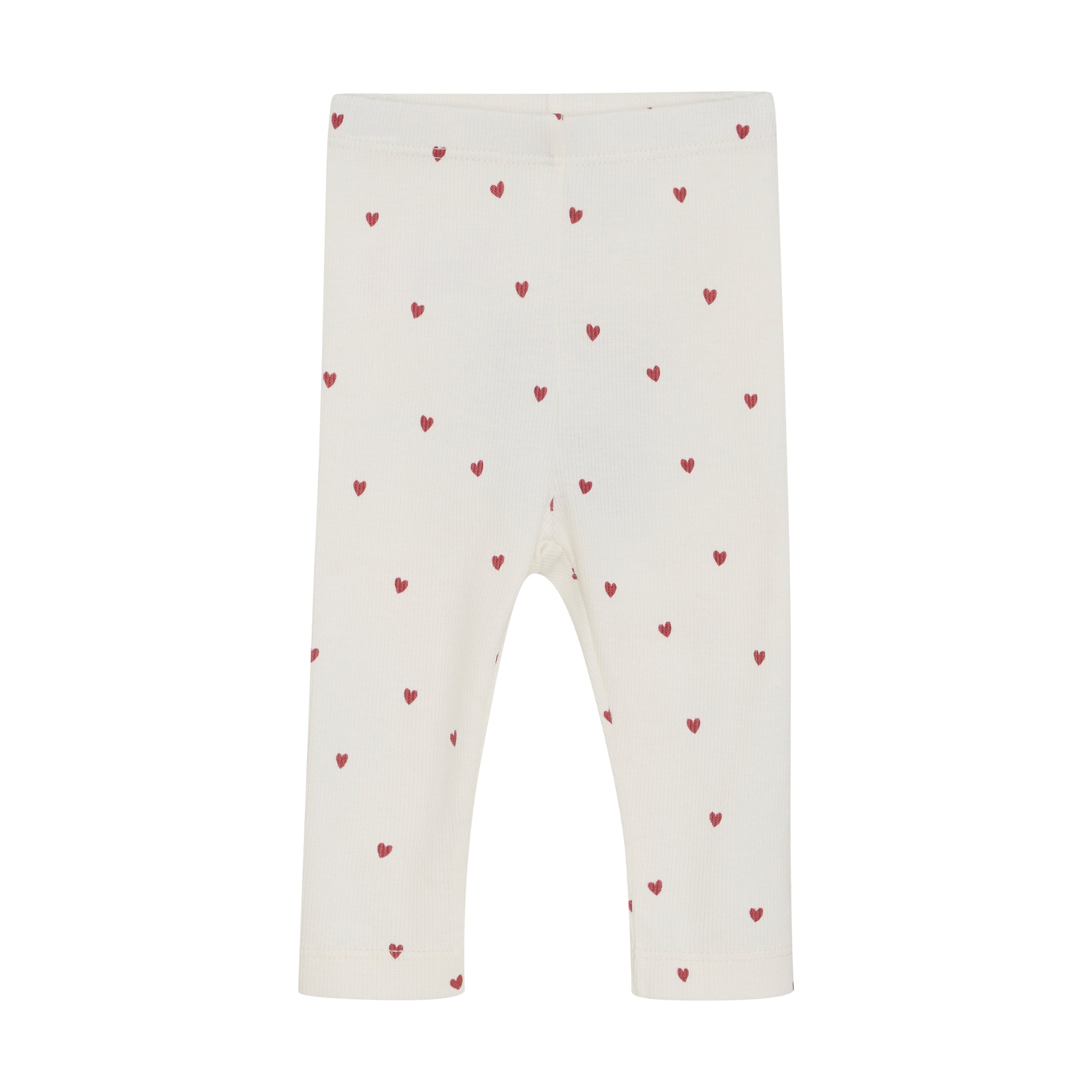 Minymo "Leggings" mit Herzchen - Eggnog