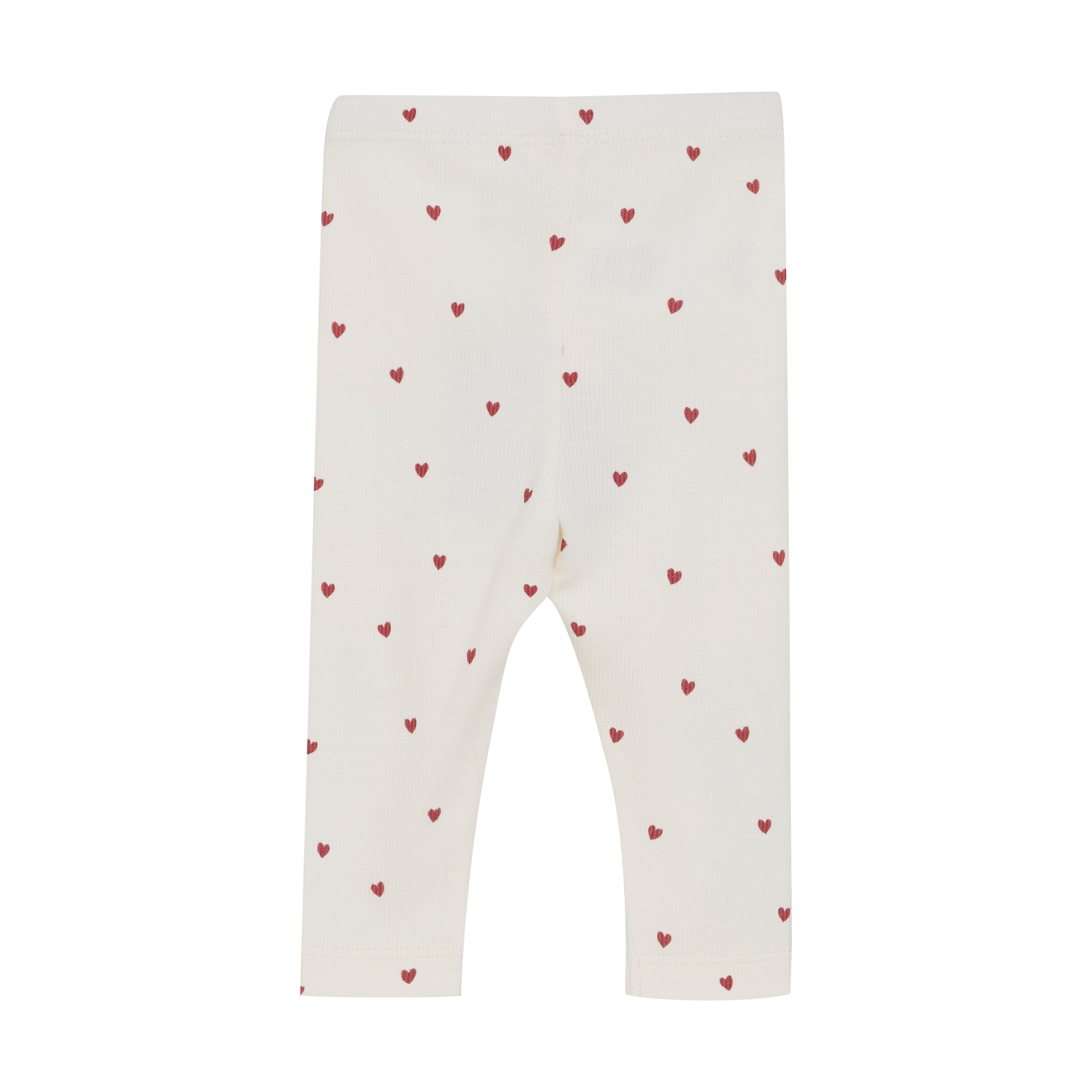Minymo "Leggings" mit Herzchen - Eggnog