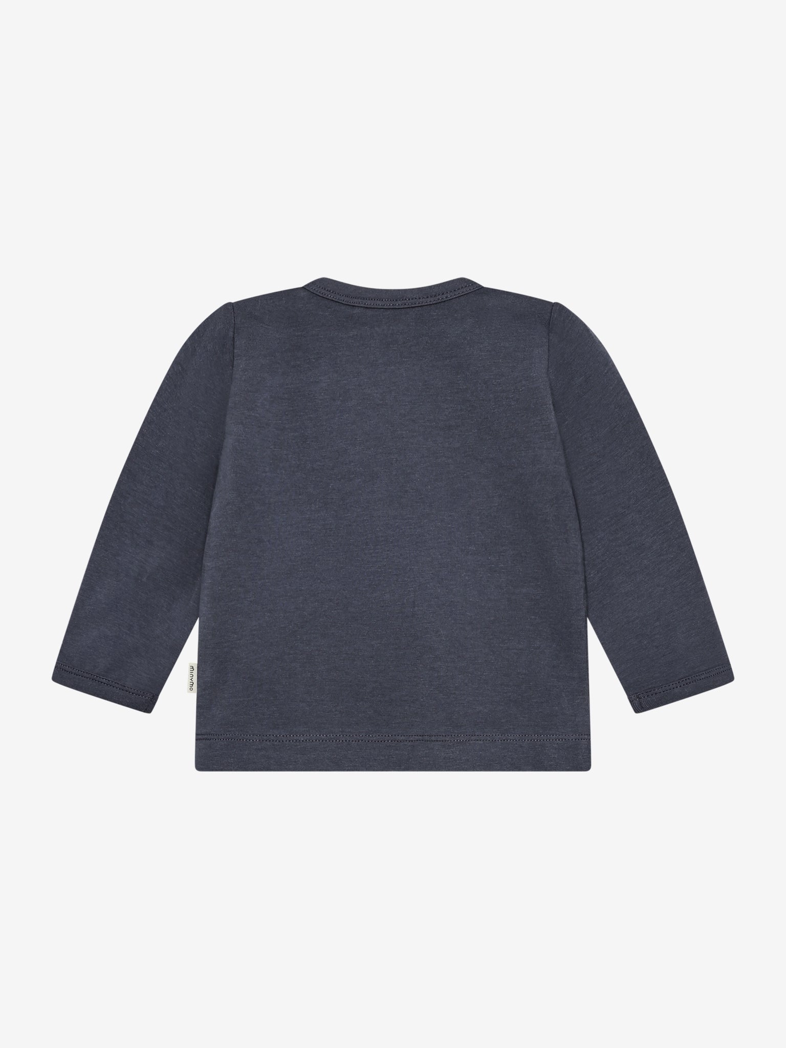 Minymo T-Shirt langarm mit süssem Print - Odyssey Gray