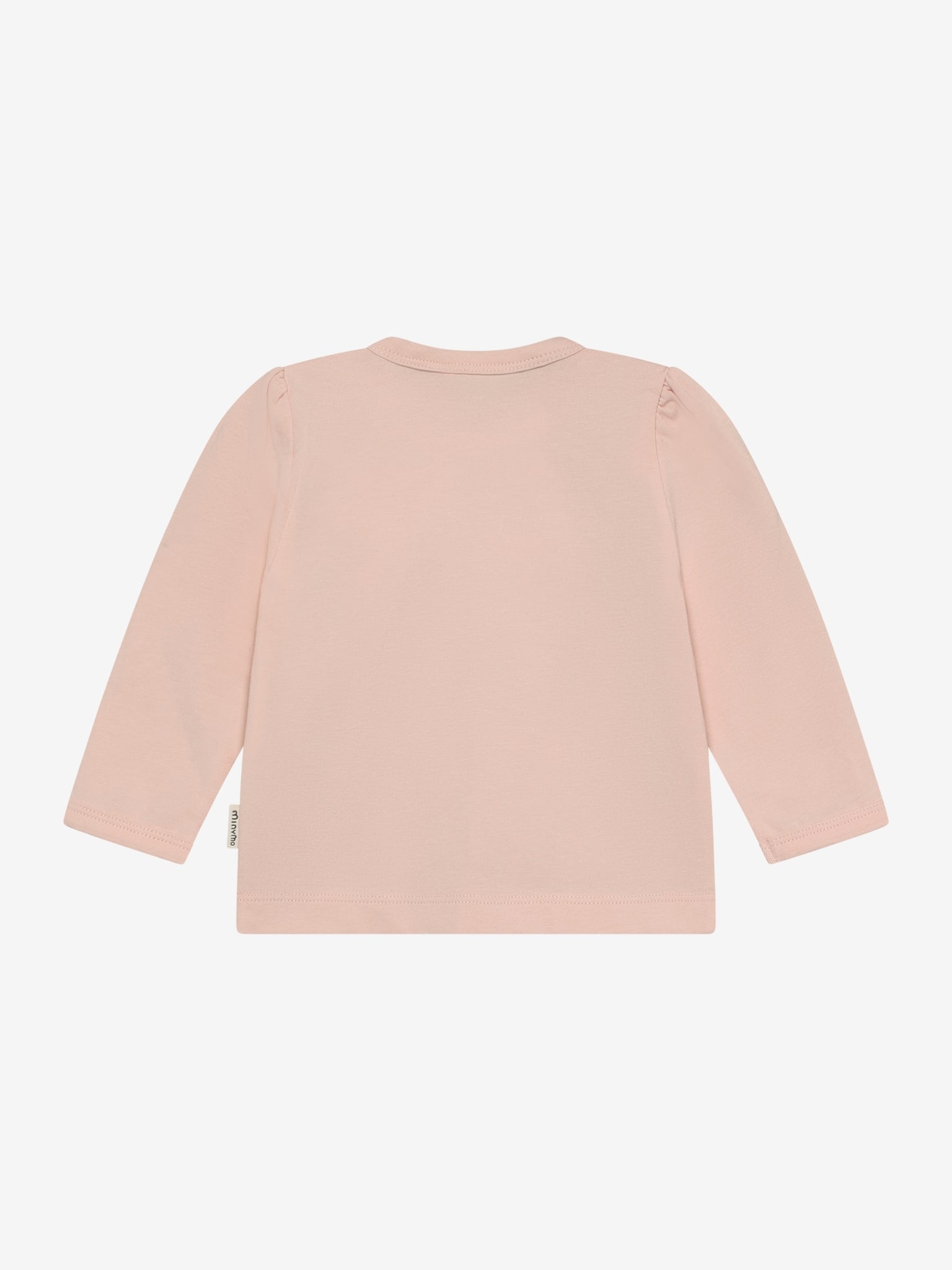 Minymo Langarmshirt mit süssem Print - Peach Whip