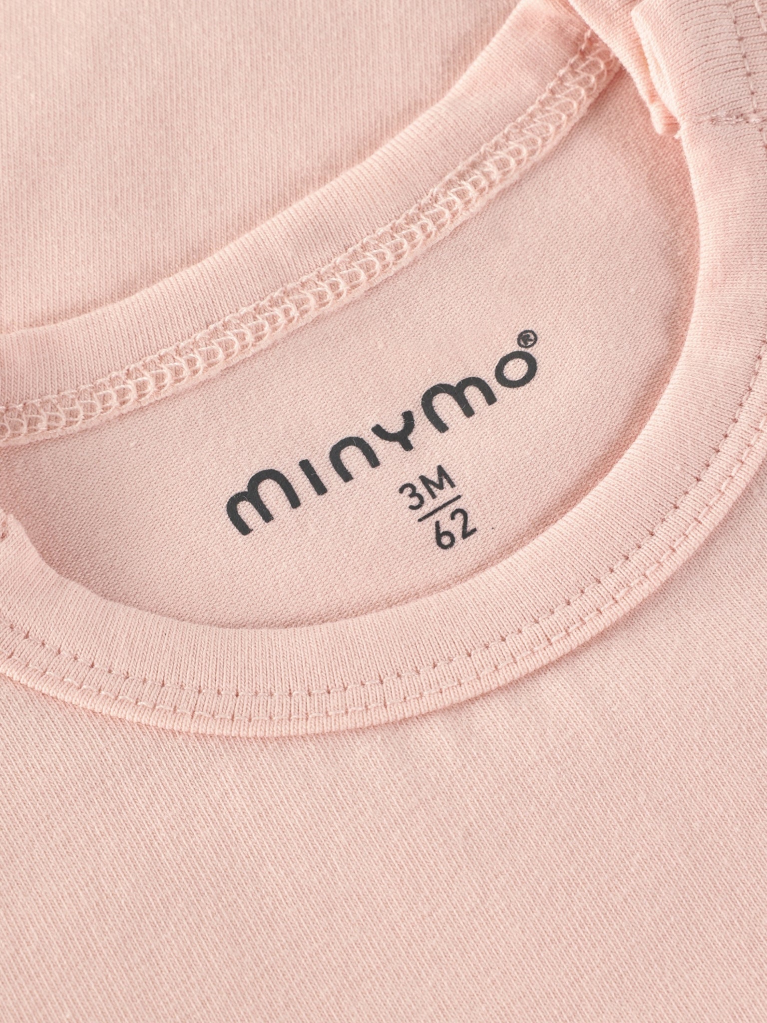 Minymo Langarmshirt mit süssem Print - Peach Whip