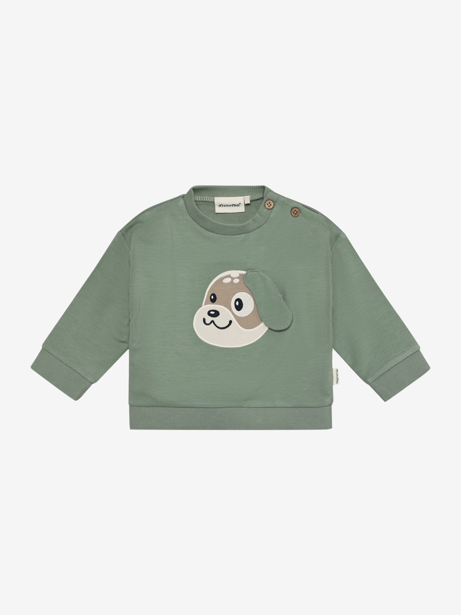 Minymo Sweatshirt mit Applikation - Lily Pad