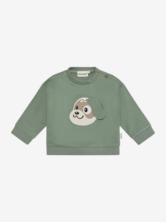 Minymo Sweatshirt mit Applikation - Lily Pad