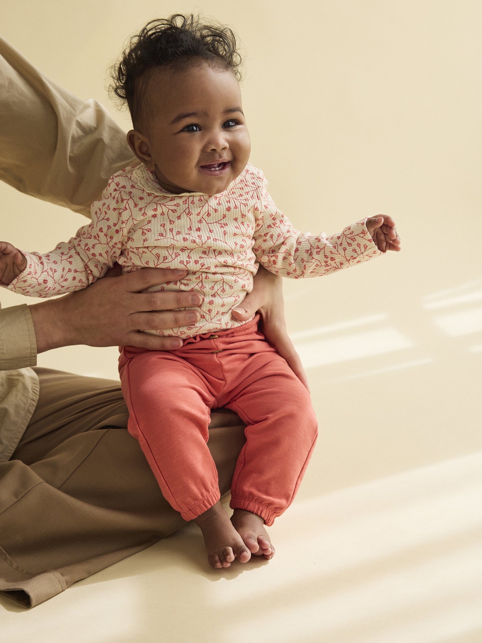 Minymo Jogginghose mit elastischem Bund - Spiced Coral