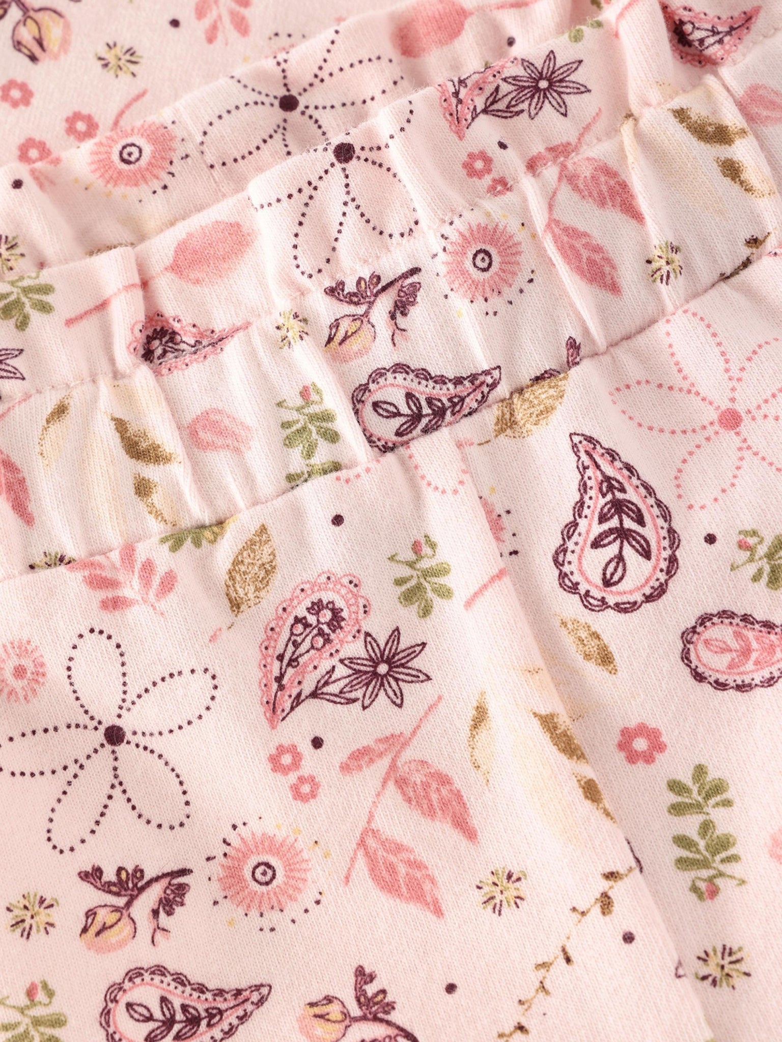 Minymo Hose mit allover Druck - Mauve Chalk