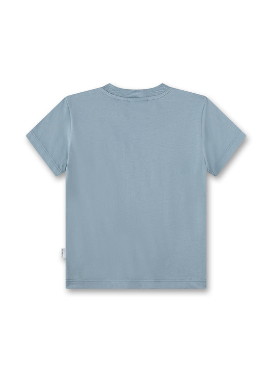 Sanetta T-Shirt mit Palmendruck - Blau