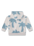 Bild in Galerie-Betrachter laden, Sanetta Sweatshirt mit Kapuze und Palmendruck - Beige Blau
