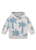 Bild in Galerie-Betrachter laden, Sanetta Sweatshirt mit Kapuze und Palmendruck - Beige Blau
