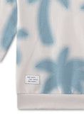 Bild in Galerie-Betrachter laden, Sanetta Sweatshirt mit Kapuze und Palmendruck - Beige Blau
