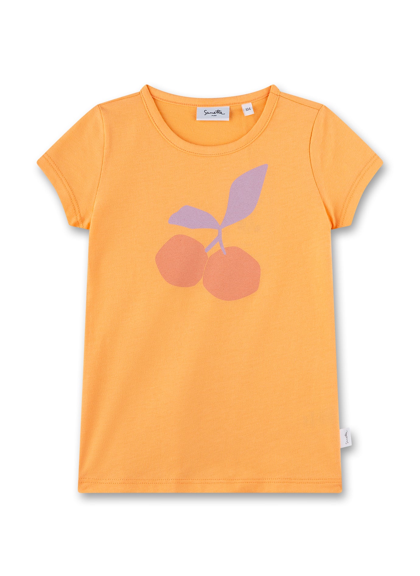 Sanetta T-Shirt mit Kirschen - Orange