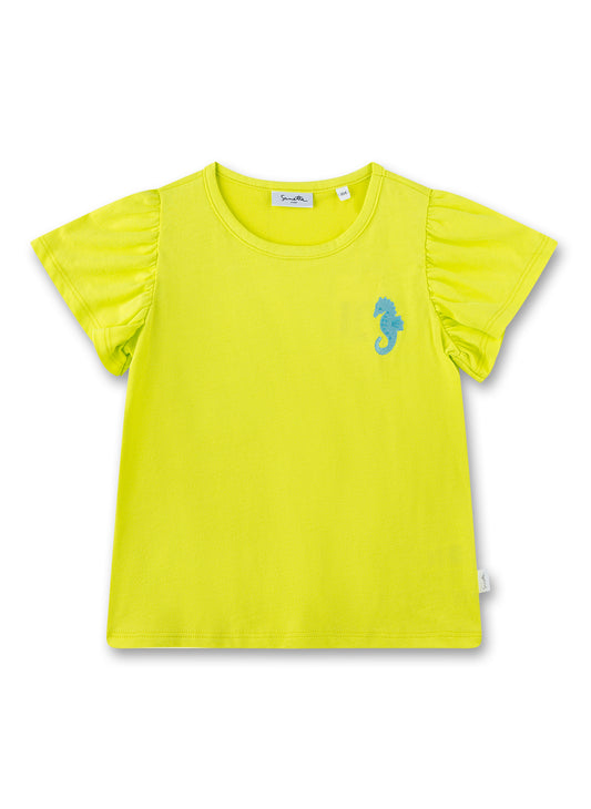 Sanetta T-Shirt mit Flügelärmchen - Gelb
