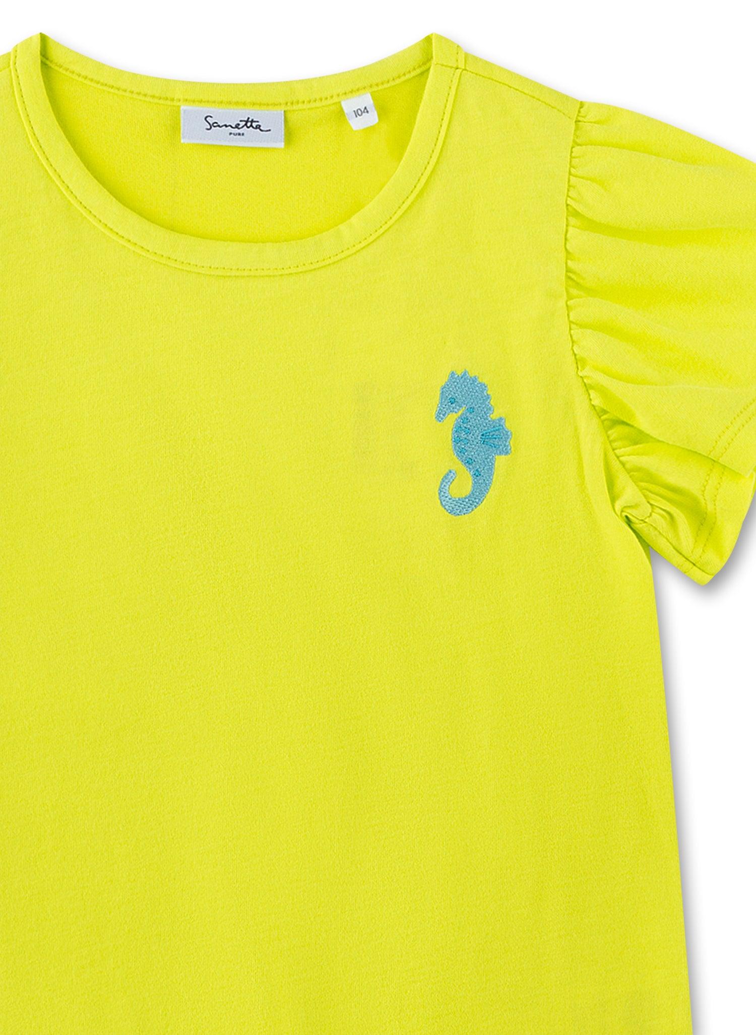 Sanetta T-Shirt mit Flügelärmchen - Gelb