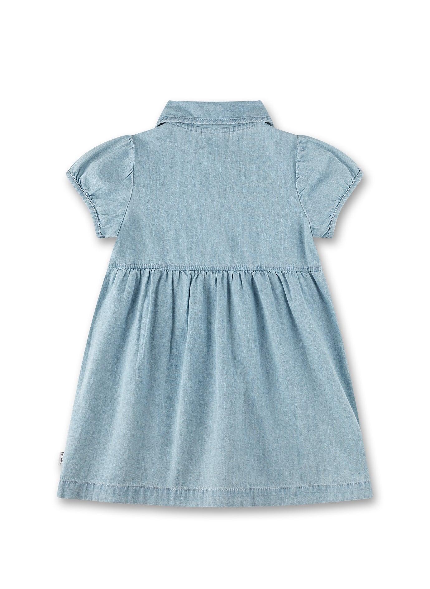 Sanetta "Jeanskleid" mit Knöpfen und Taillierter Bund - Jeansblau