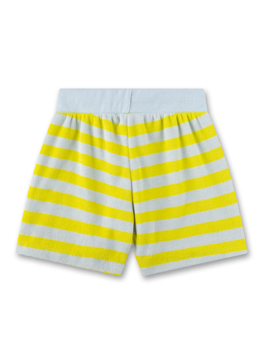 Sanetta Shorts, gestreift aus Frottee - Gelb