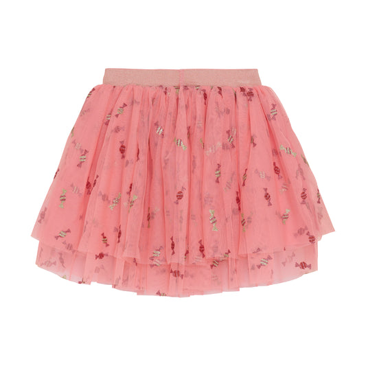 Minymo Tüll "Rock" mit Bonbon Druck - Strawberry Ice
