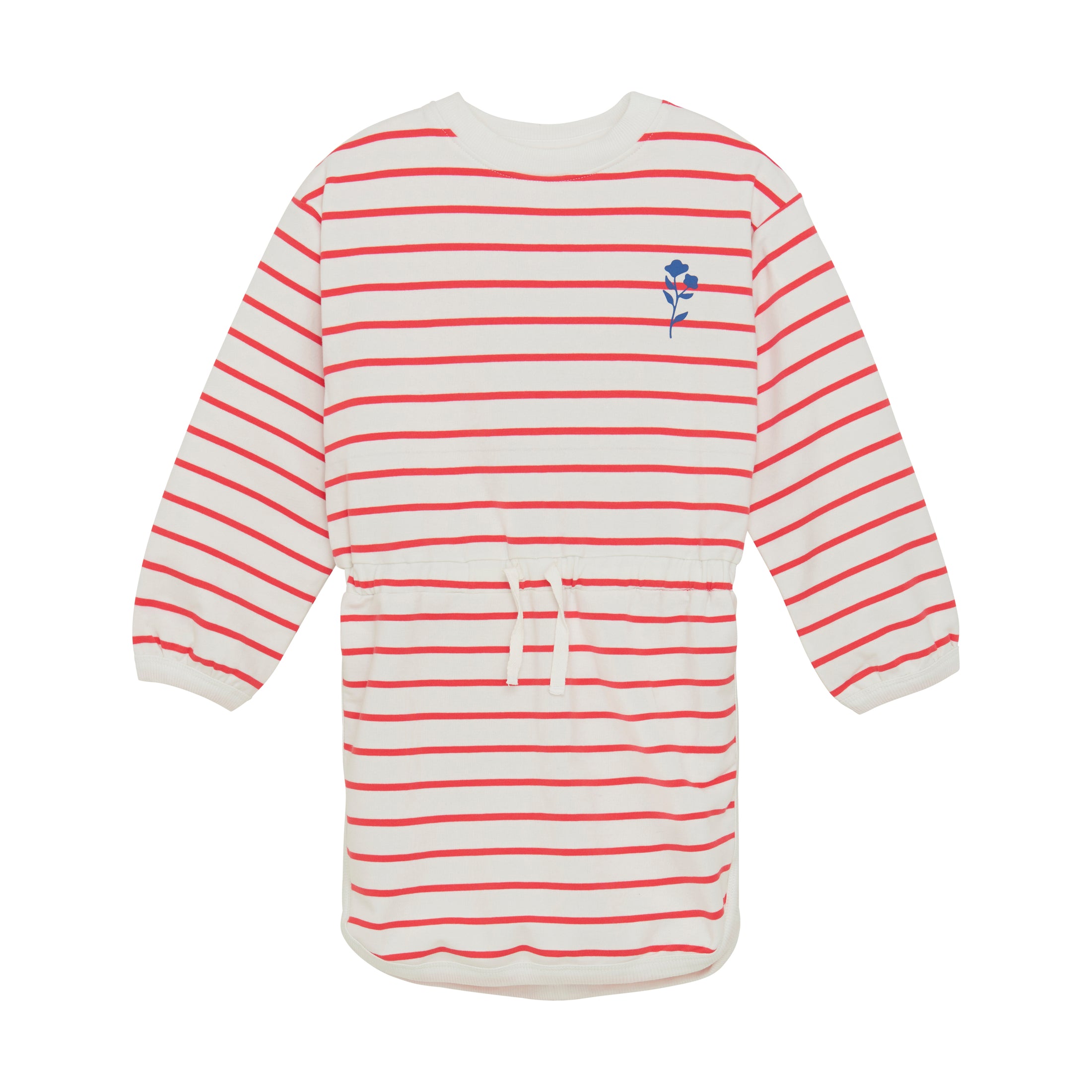 Minymo "gestreiftes Sweat-Kleid" mit Kordelzug - Cayenne