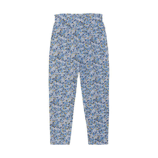 Minymo "Hose" mit Blümchendruck - True Blue
