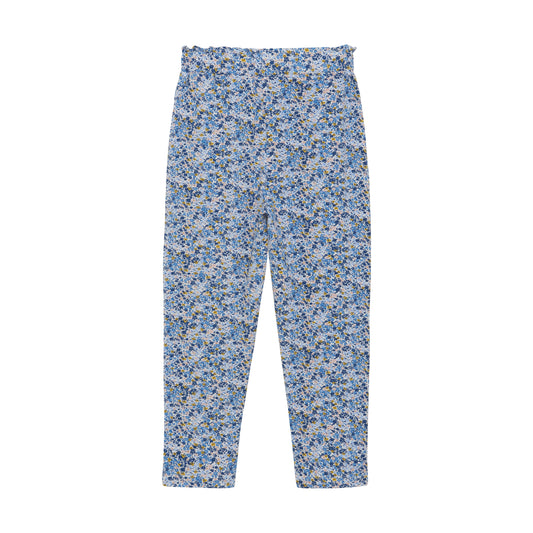 Minymo "Hose" mit Blümchendruck - True Blue