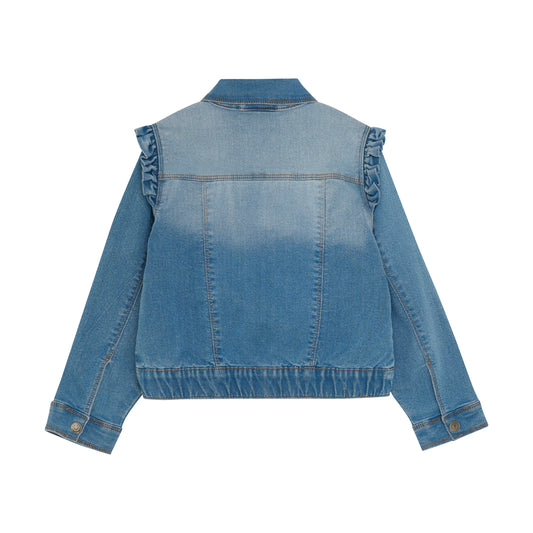 Minymo "Jeansjacke" mit Stickerei - Blue Fog