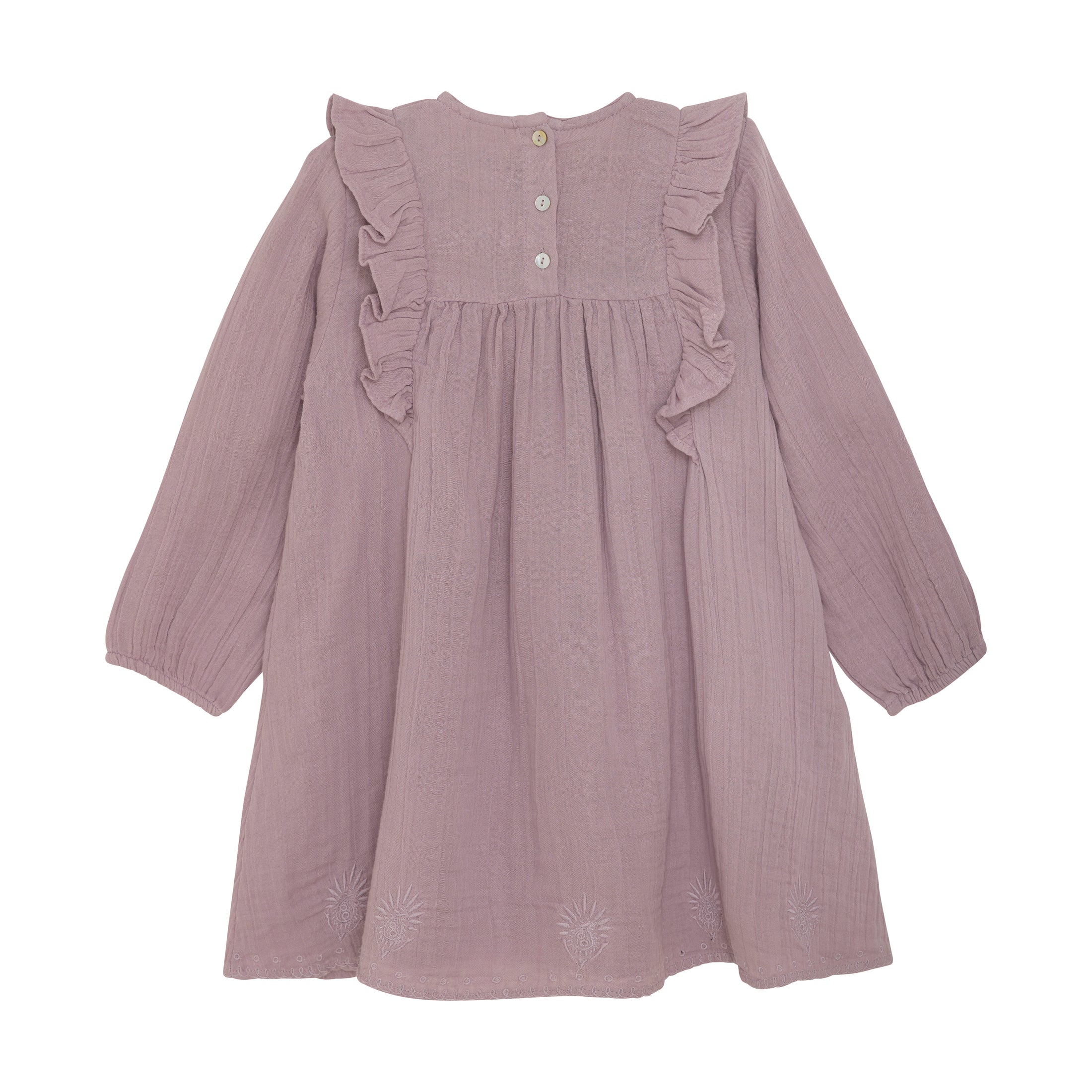 Minymo "Kleid" mit Stickerei - Elderberry