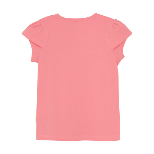 Minymo "T-Shirt" mit LOVE Druck - Strawberry Pink