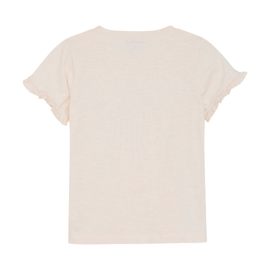 Minymo "T-Shirt" mit Pailletten Druck - White Swan