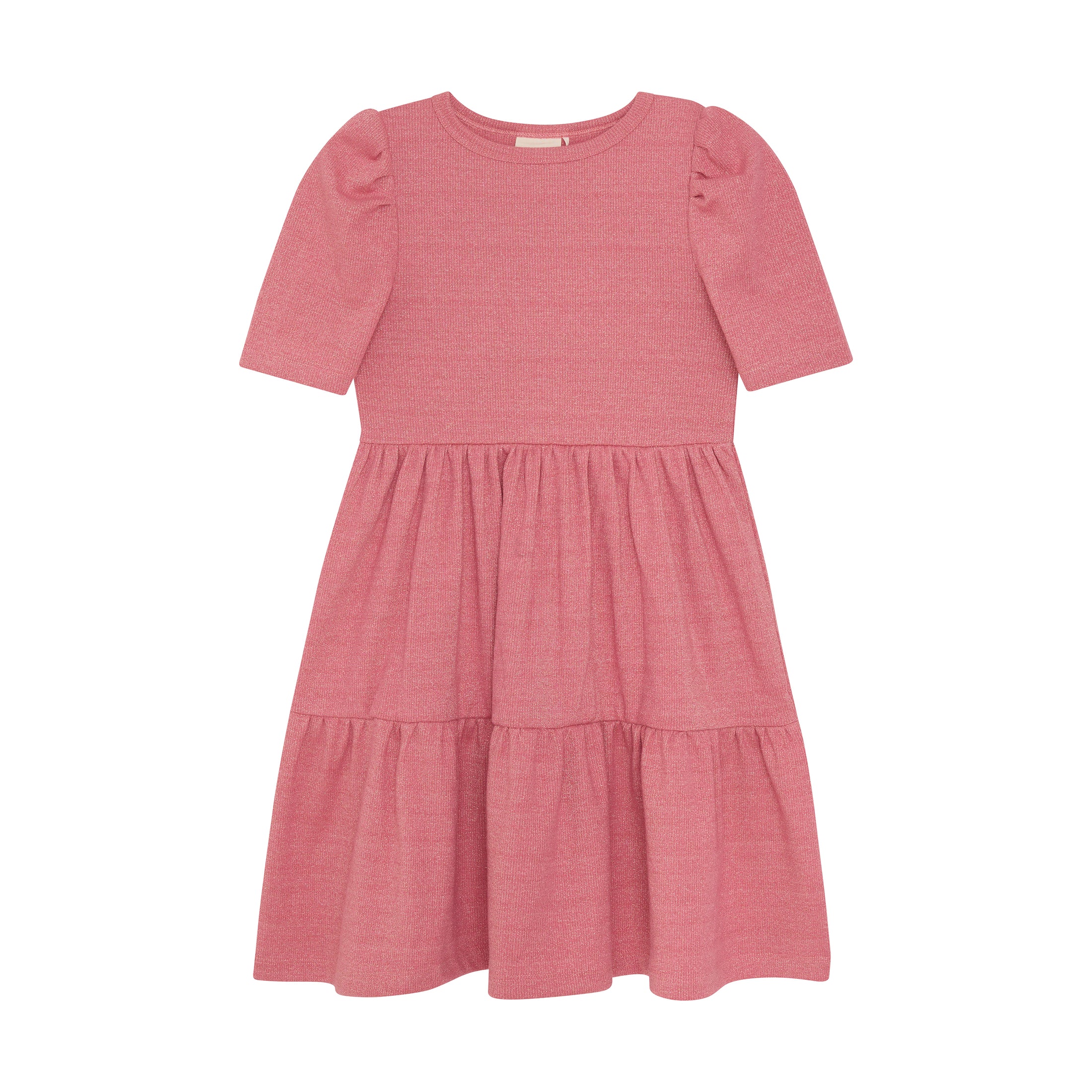 Minymo "Kleid" mit Glitzerfäden - Azalea Pink