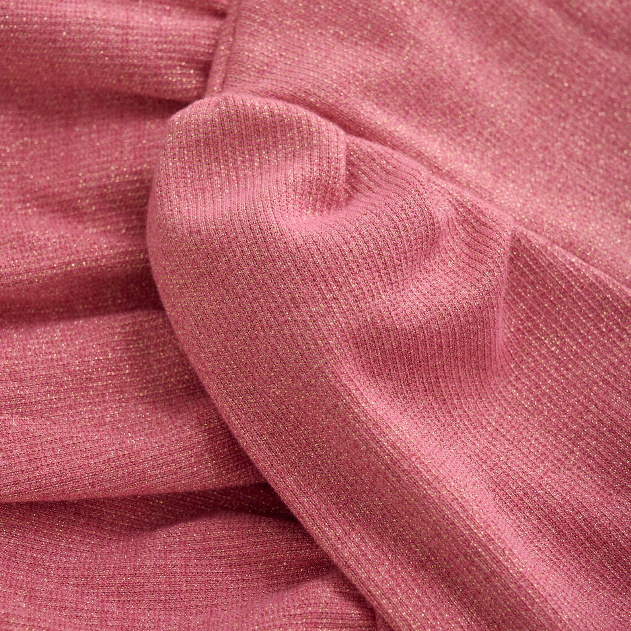 Minymo "Kleid" mit Glitzerfäden - Azalea Pink