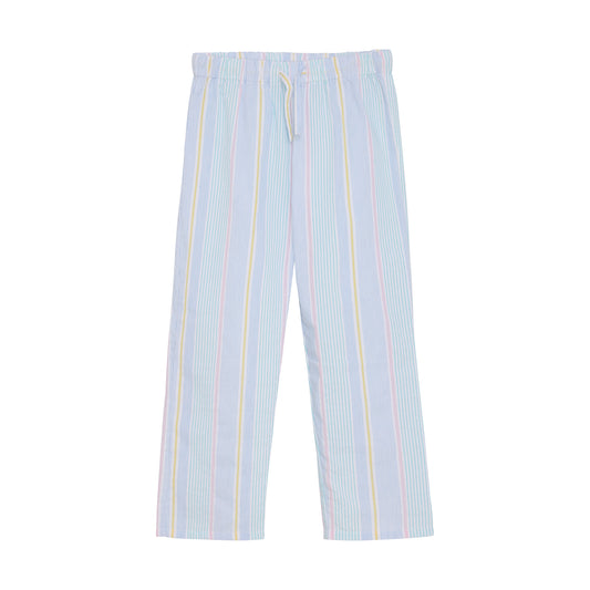 Minymo "Seersucker Hose" mit weitem Bein - Wan Blue