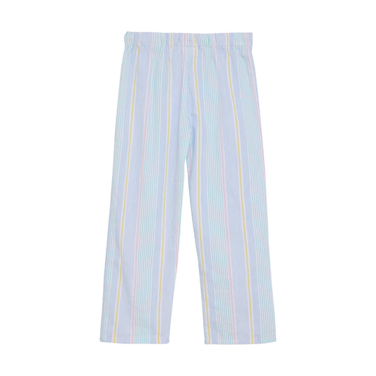 Minymo "Seersucker Hose" mit weitem Bein - Wan Blue