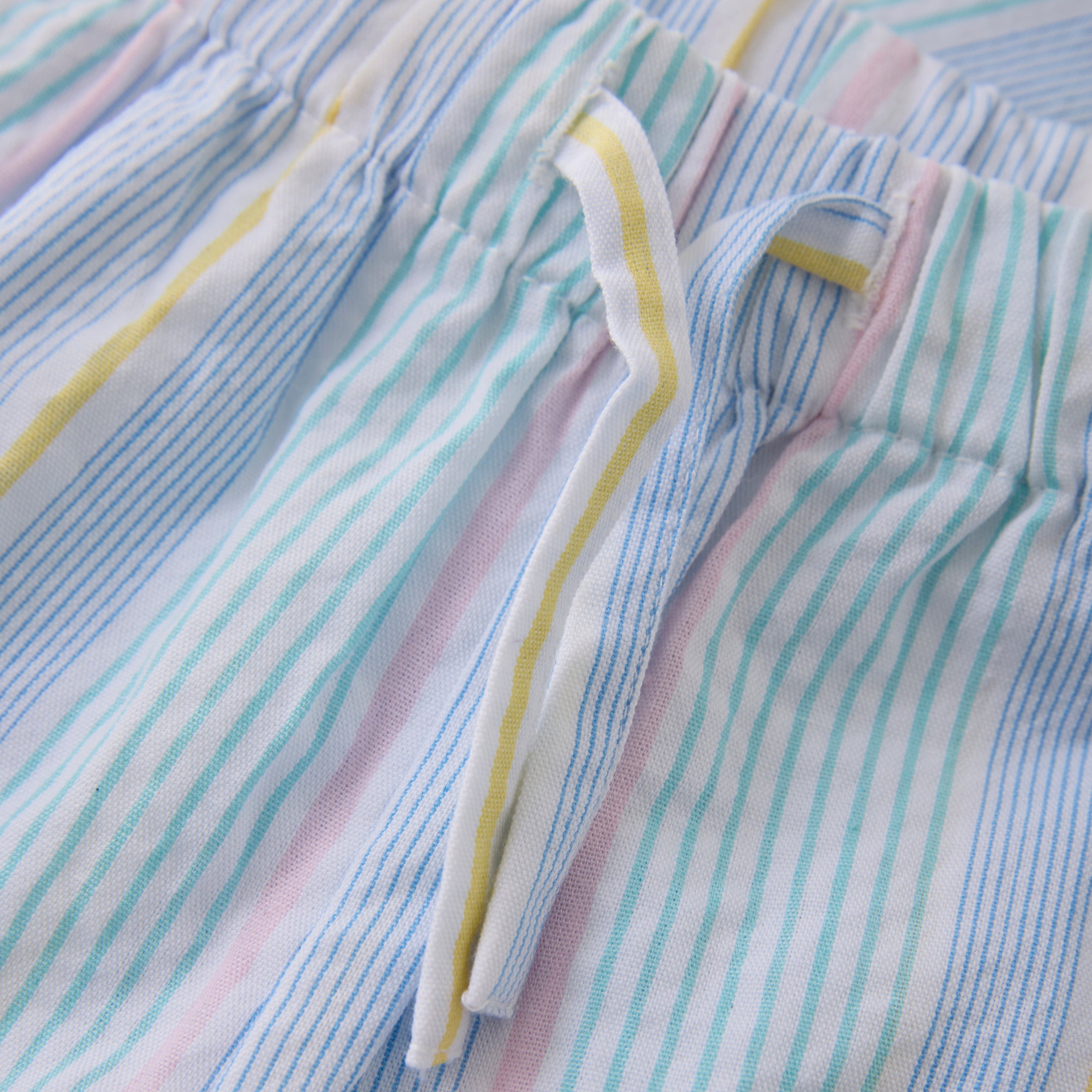Minymo "Seersucker Hose" mit weitem Bein - Wan Blue