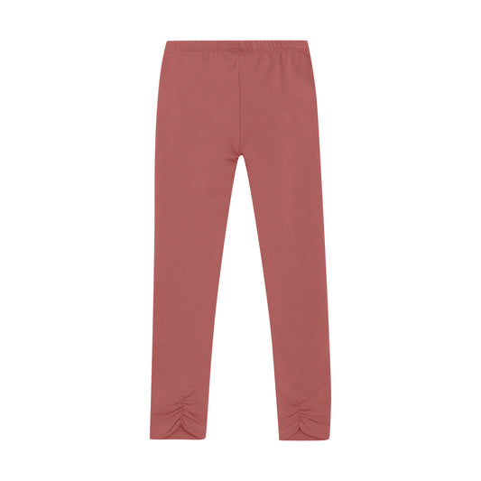 Minymo "Thermo-Leggings" mit Raffung an den Fesseln - Withered Rose