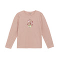 Bild in Galerie-Betrachter laden, Minymo "T-Shirt" langarm mit Druck und Pailletten - Misty Rose

