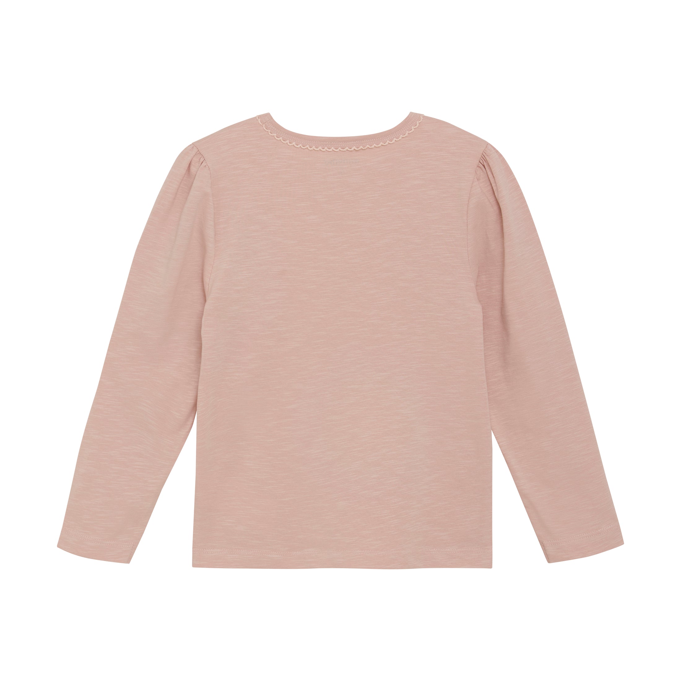 Minymo "T-Shirt" langarm mit Druck und Pailletten - Misty Rose