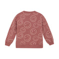 Bild in Galerie-Betrachter laden, Minymo "Sweatshirt" mit Smileys - Altrosa
