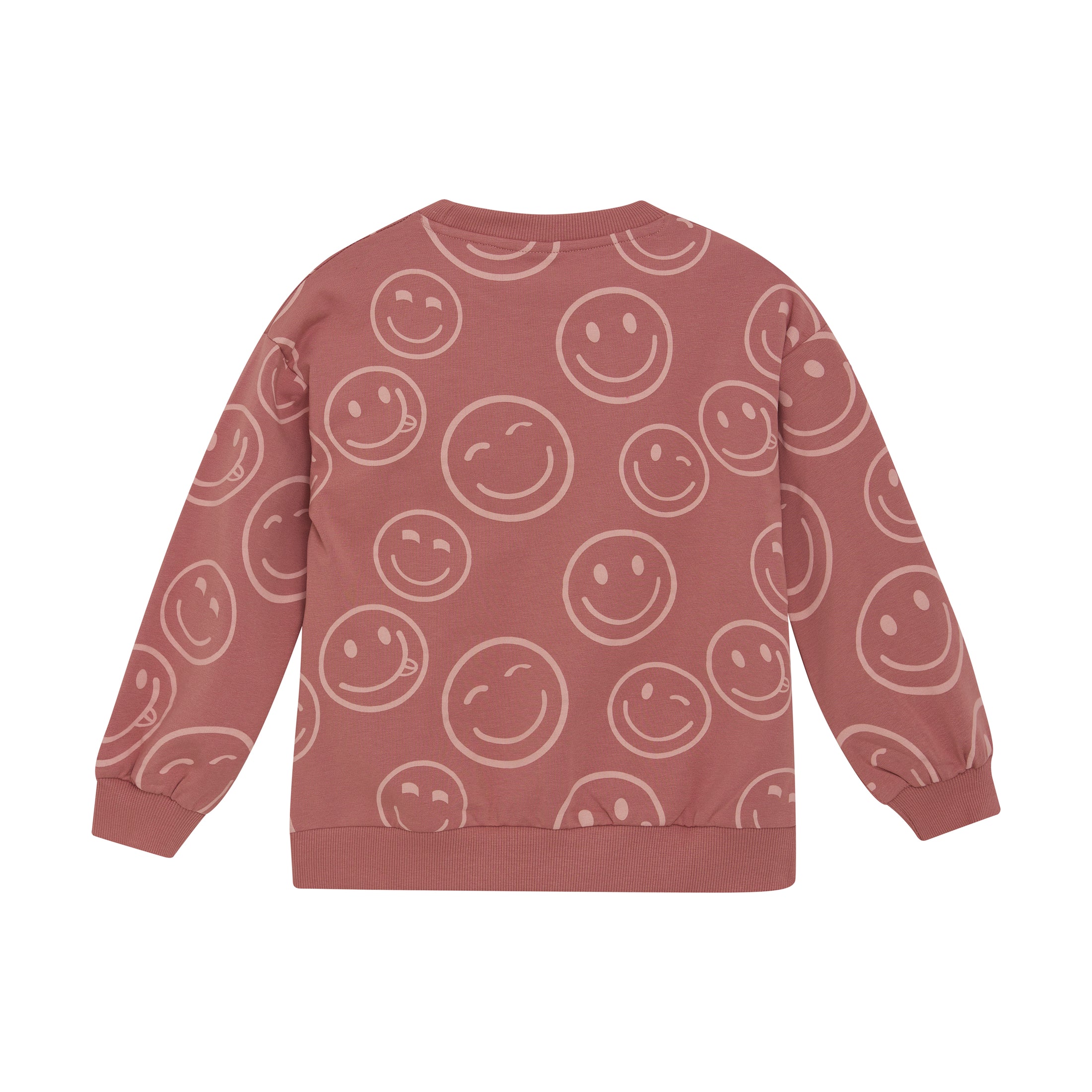 Minymo "Sweatshirt" mit Smileys - Altrosa