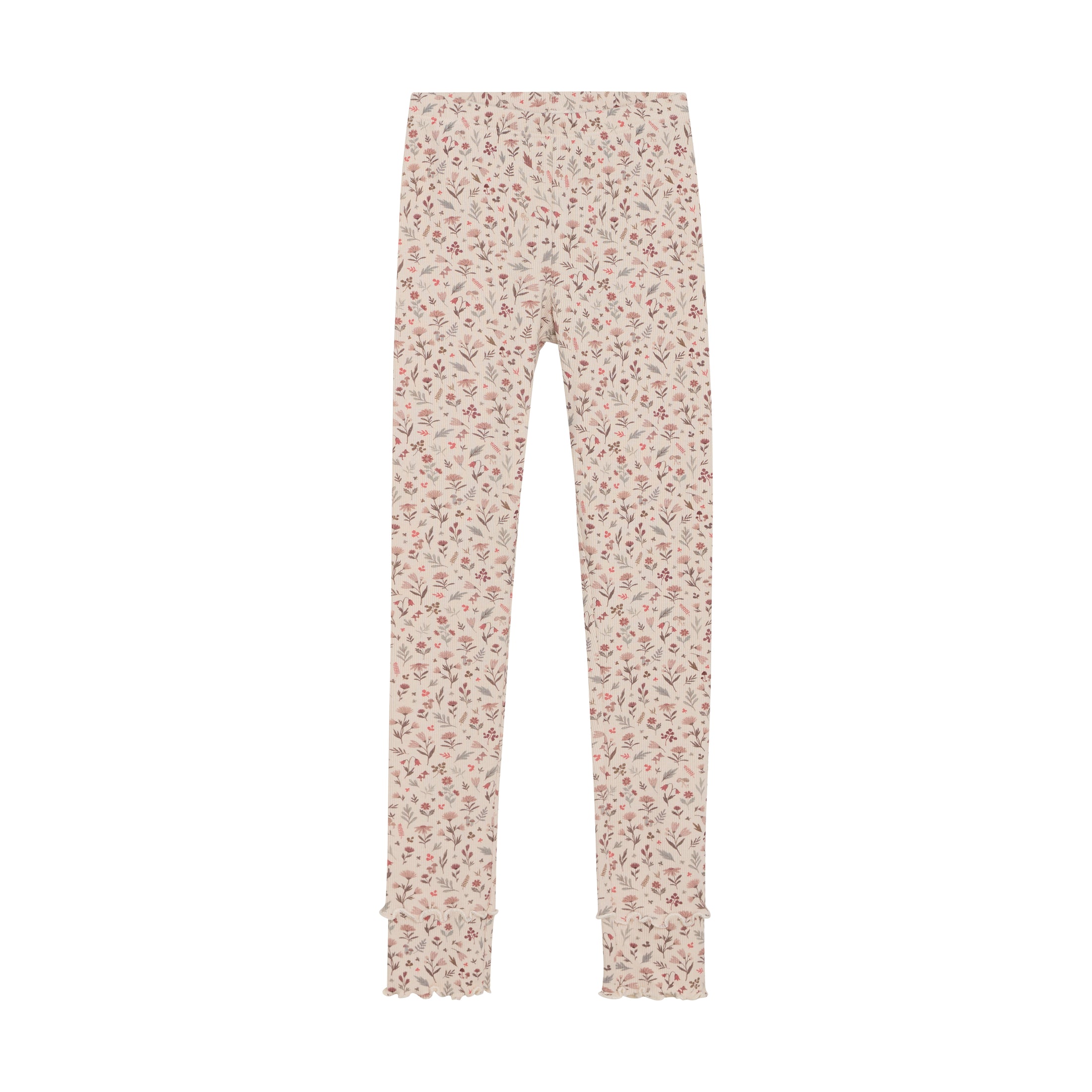 Minymo "Leggings" mit allover Blümchendruck - Sandshell