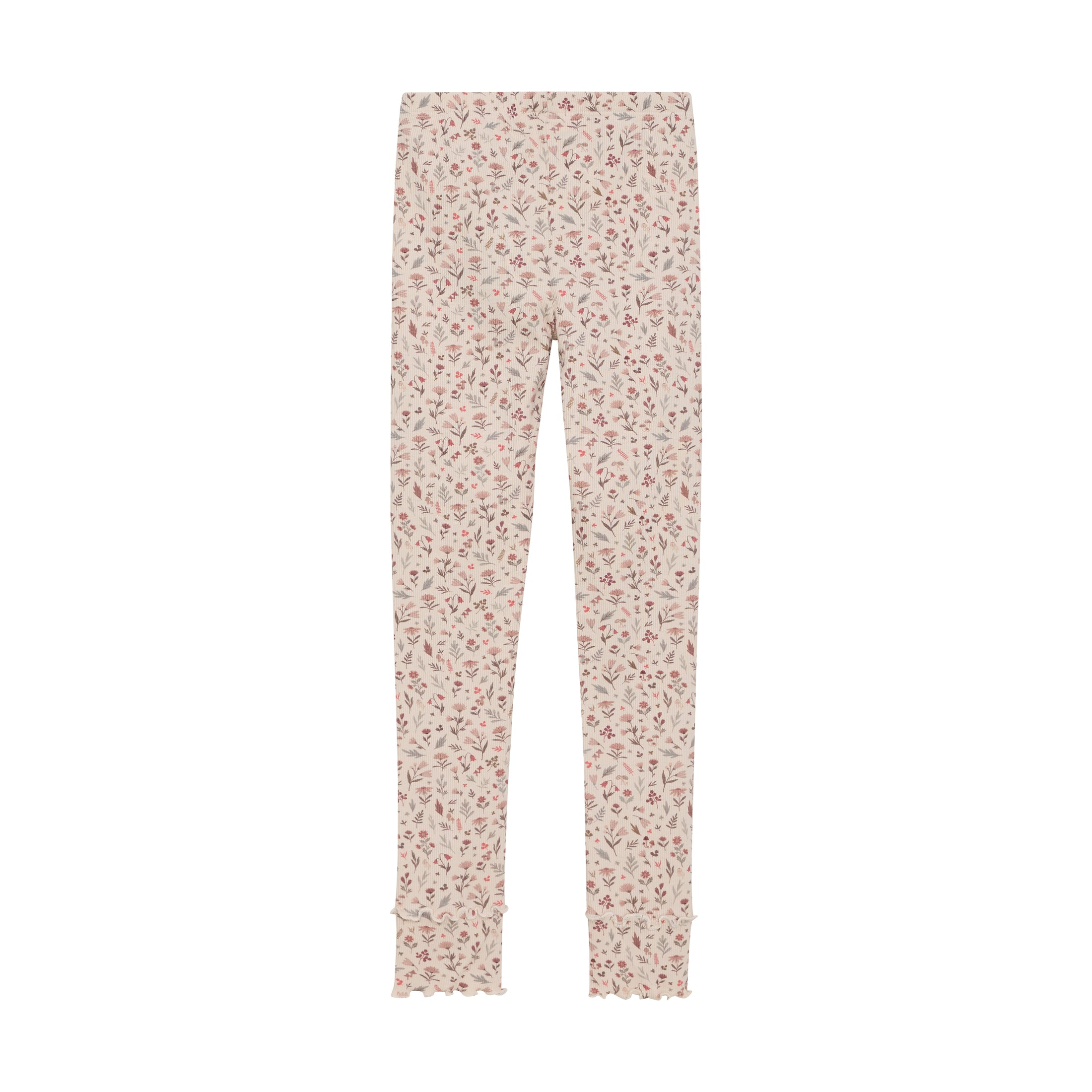 Minymo "Leggings" mit allover Blümchendruck - Sandshell
