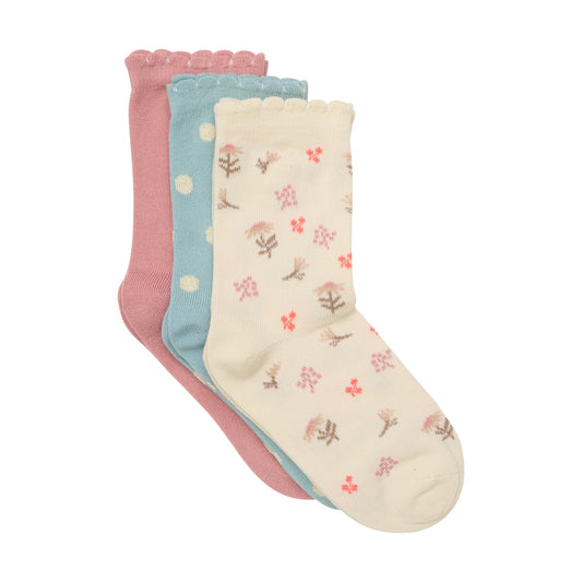 Minymo "Socken" 3er Pack - Pastell