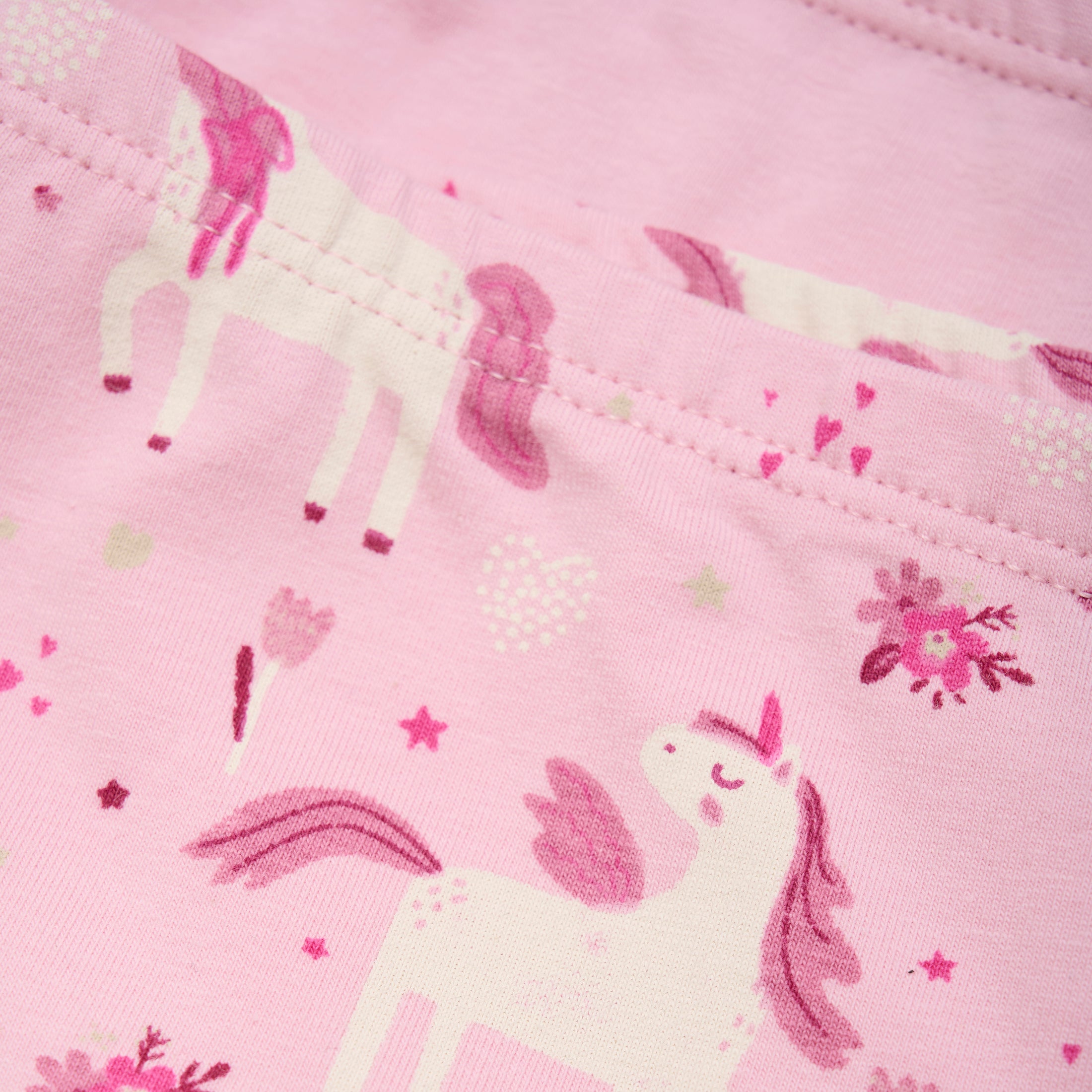 Minymo "Panties" Doppelpack mit Einhornmuster - Bleached Mauve