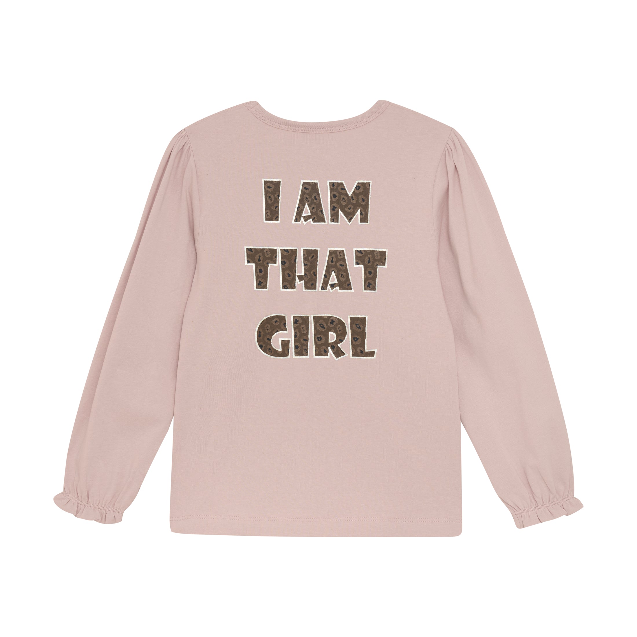 Minymo "Langarmshirt" mit Rückendruck - Rosa