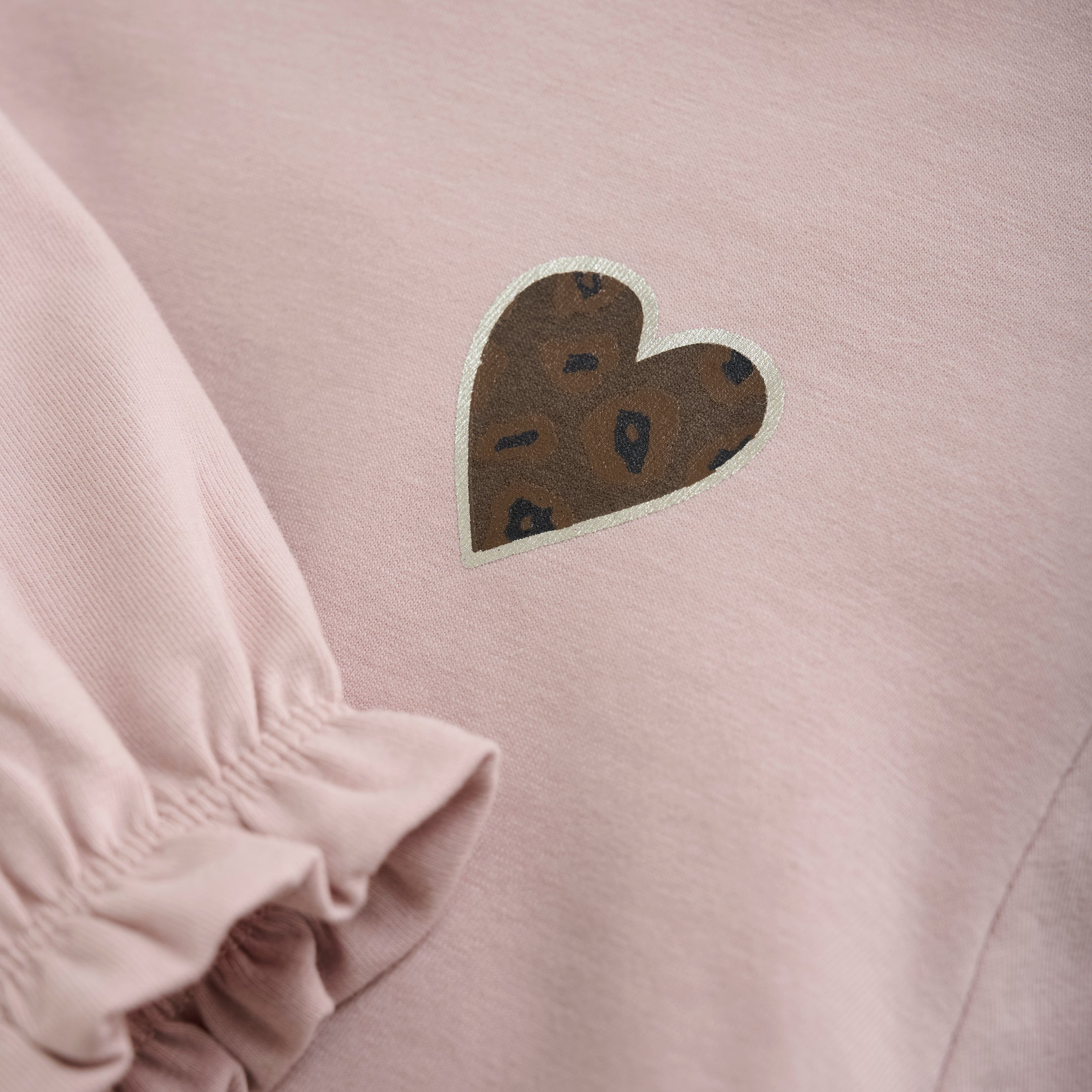 Minymo "Langarmshirt" mit Rückendruck - Rosa