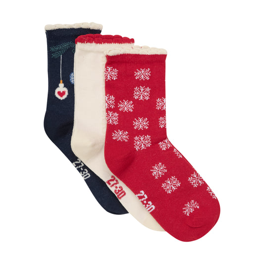 Minymo "Weihnachtssocken" - 3er Pack