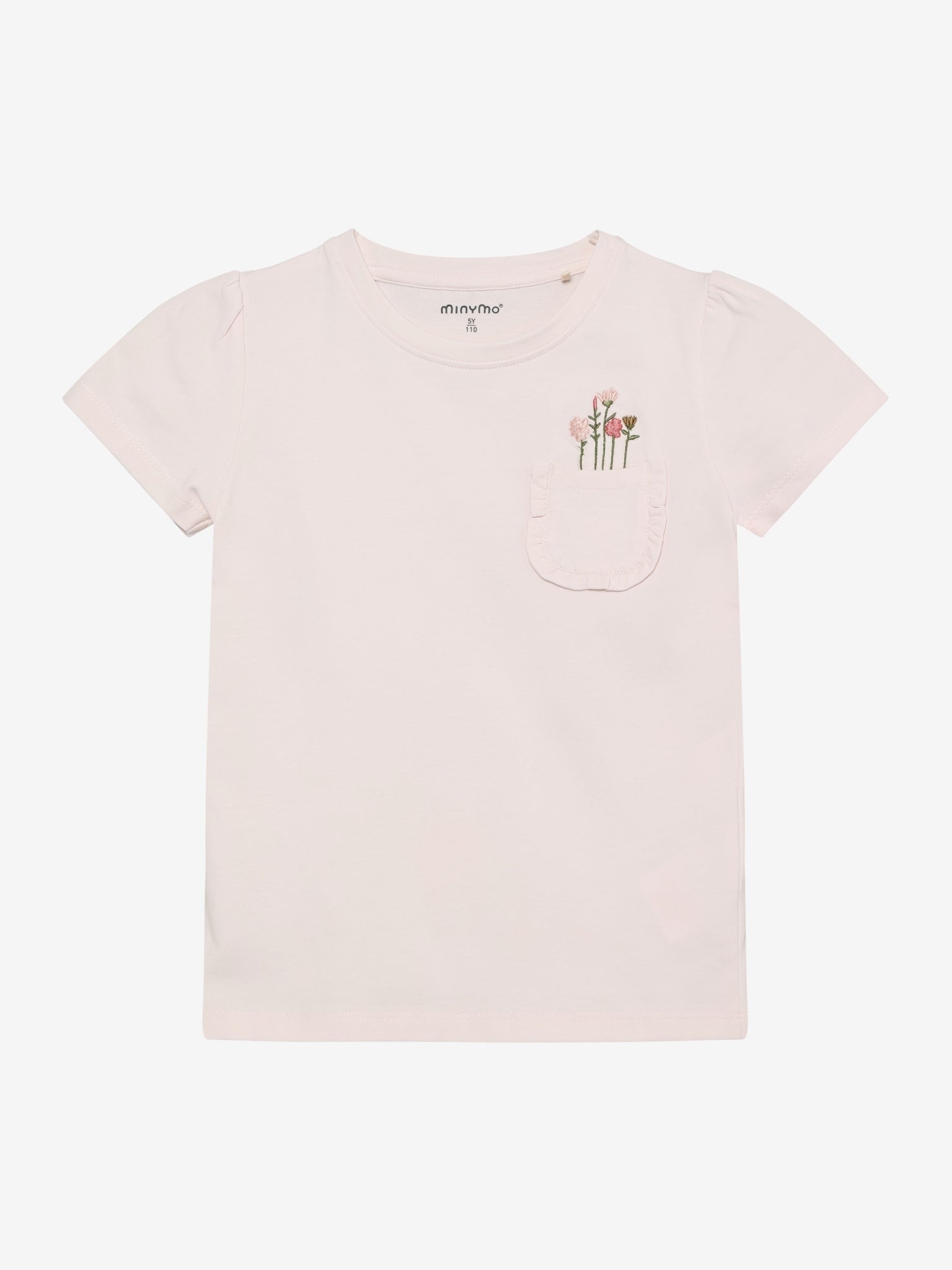 Minymo T-Shirt mit Brusttasche - Delicacy